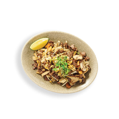 Mix mushroom with meat