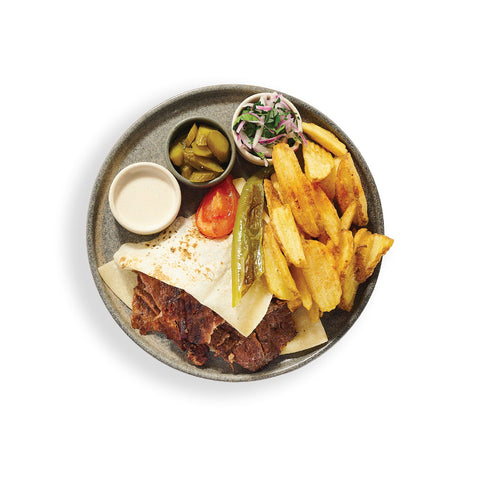 ANGUS BEEF DONER WITH FRIES