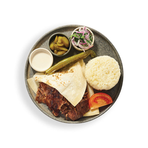 ANGUS BEEF DONER WITH RICE