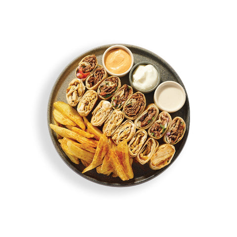 Double Mixed Beef and Chicken shawarma