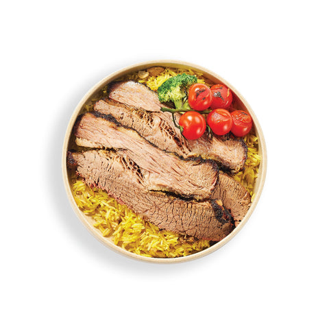 Smoked Brisket With Rice